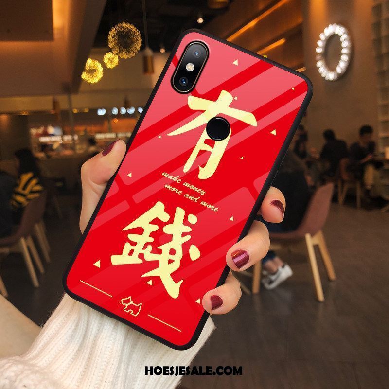 Xiaomi Mi Mix 2s Hoesje Hoes Mobiele Telefoon Anti-fall Scheppend Rood Kopen