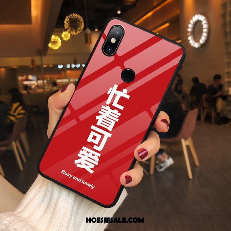 Xiaomi Mi Mix 2s Hoesje Hoes Mobiele Telefoon Anti-fall Scheppend Rood Kopen