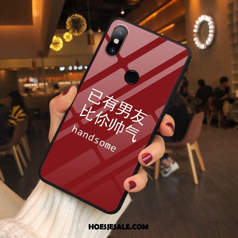 Xiaomi Mi Mix 2s Hoesje Hoes Mobiele Telefoon Anti-fall Scheppend Rood Kopen