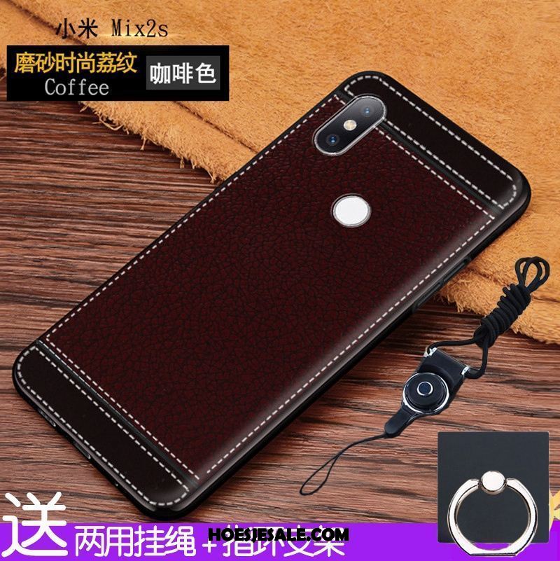 Xiaomi Mi Mix 2s Hoesje Mobiele Telefoon Leren Etui All Inclusive Mini Rood Korting