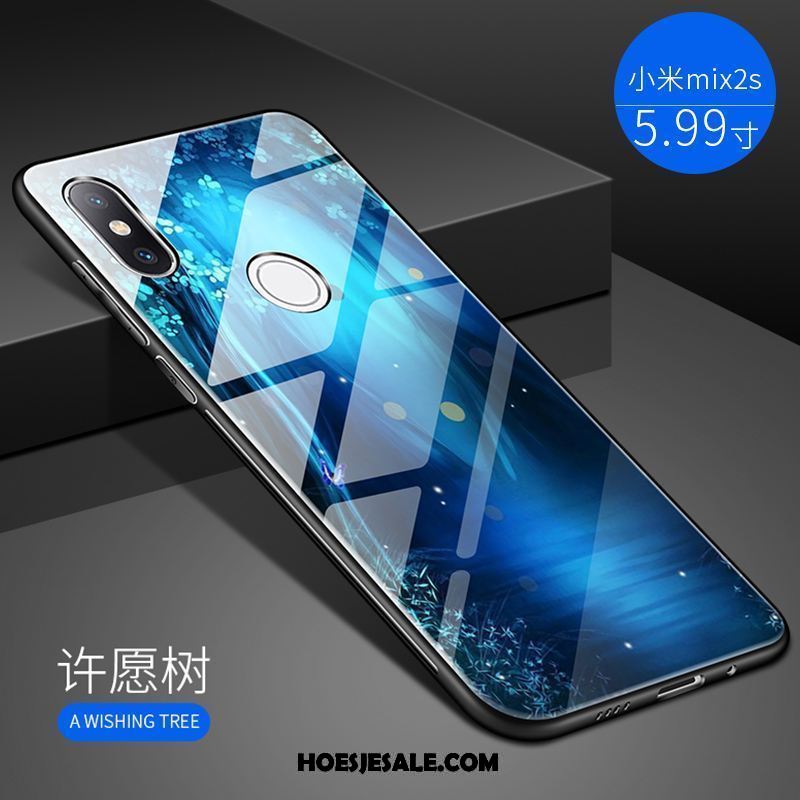 Xiaomi Mi Mix 2s Hoesje Siliconen All Inclusive Mobiele Telefoon Hoes Blauw Goedkoop