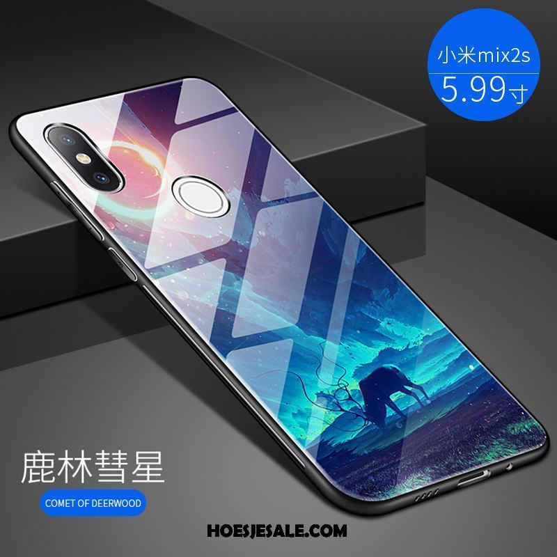 Xiaomi Mi Mix 2s Hoesje Siliconen All Inclusive Mobiele Telefoon Hoes Blauw Goedkoop