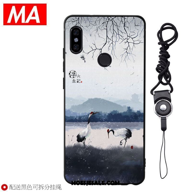 Xiaomi Mi Mix 2s Hoesje Siliconen Hoes Kunst Bescherming Chinese Stijl Sale