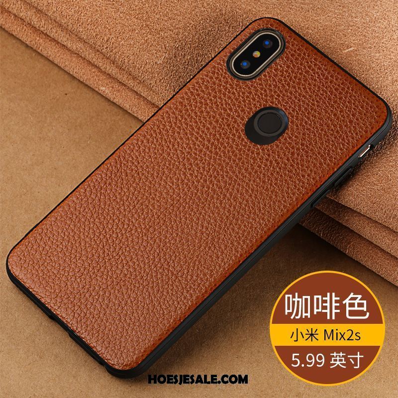 Xiaomi Mi Mix 2s Hoesje Zwart Nieuw Echt Leer Hoes Mobiele Telefoon Kopen