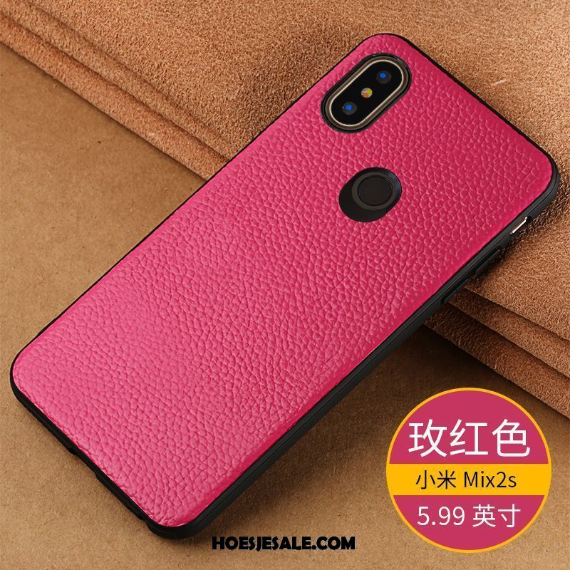 Xiaomi Mi Mix 2s Hoesje Zwart Nieuw Echt Leer Hoes Mobiele Telefoon Kopen