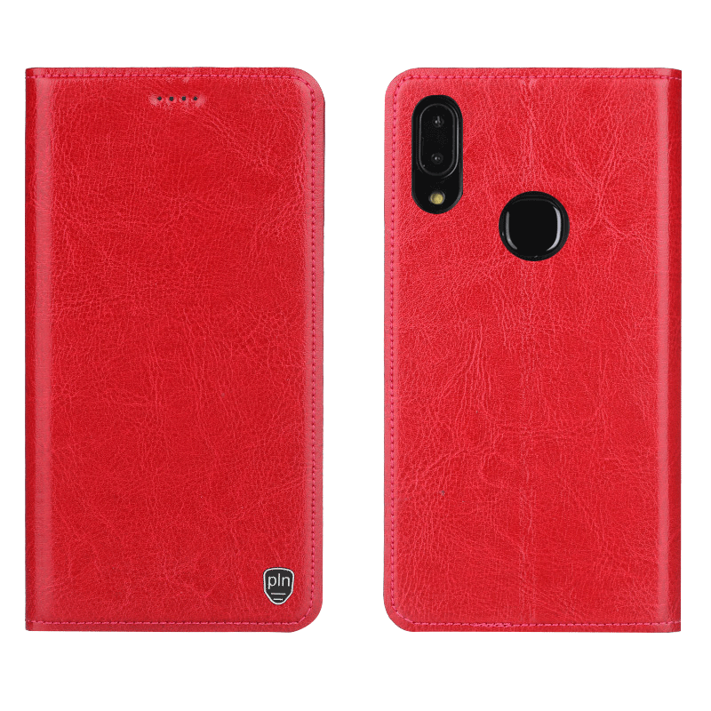 Xiaomi Mi Mix 3 Hoesje All Inclusive Mini Echt Leer Rood Folio Sale