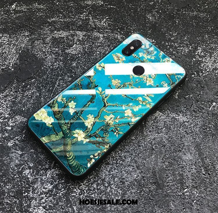 Xiaomi Mi Mix 3 Hoesje Hoes Kunst Vintage Europa Bloemen Winkel