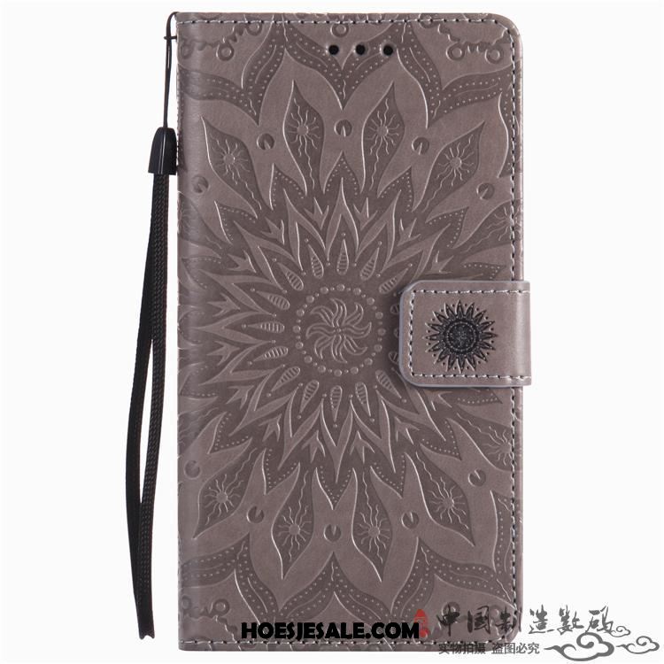 Xiaomi Mi Mix 3 Hoesje Mobiele Telefoon Leren Etui Purper Bescherming Folio