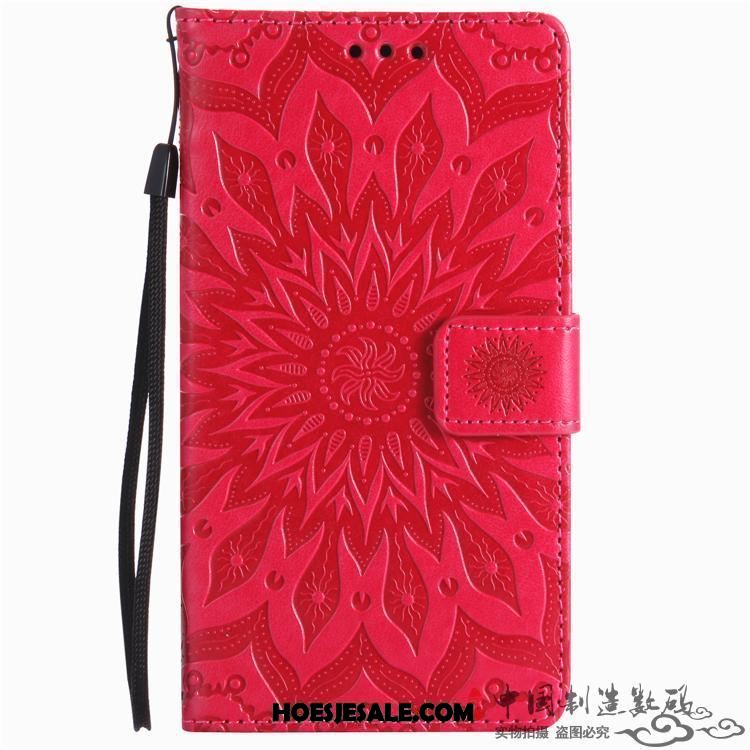 Xiaomi Mi Mix 3 Hoesje Mobiele Telefoon Leren Etui Purper Bescherming Folio