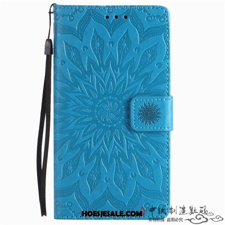 Xiaomi Mi Mix 3 Hoesje Mobiele Telefoon Leren Etui Purper Bescherming Folio