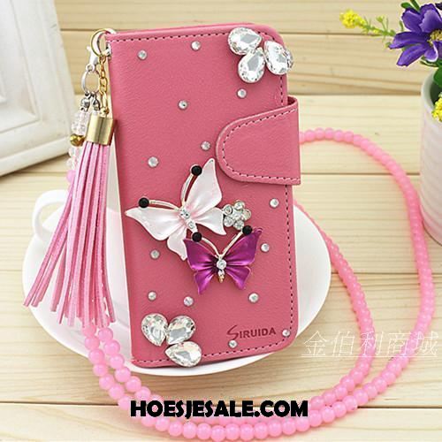 Xiaomi Mi Mix 3 Hoesje Mobiele Telefoon Rood Leren Etui Folio Mini