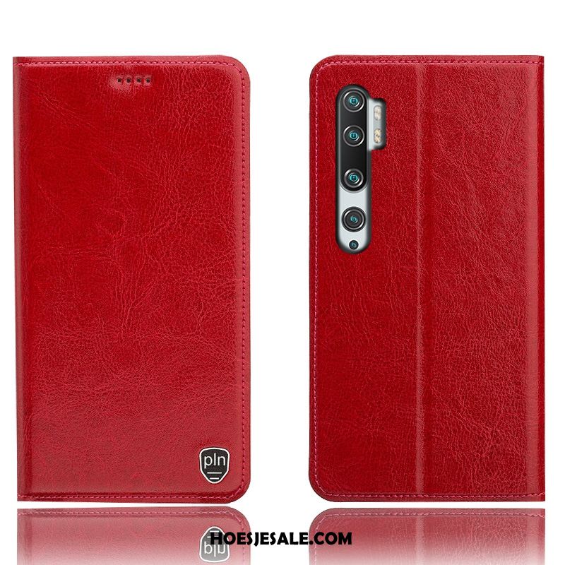 Xiaomi Mi Note 10 Hoesje Bescherming Anti-fall Leren Etui Patroon Folio Goedkoop