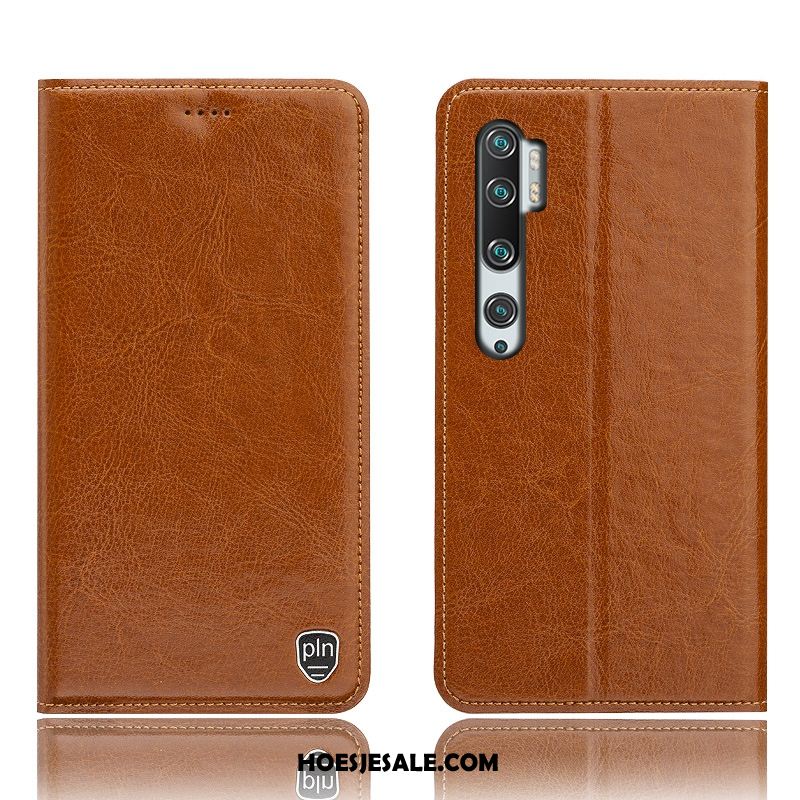 Xiaomi Mi Note 10 Hoesje Bescherming Anti-fall Leren Etui Patroon Folio Goedkoop