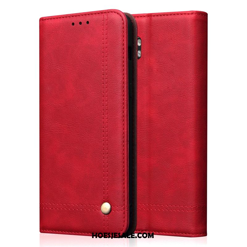 Xiaomi Mi Note 10 Hoesje Echt Leer Mode Anti-fall Bedrijf Bescherming Sale