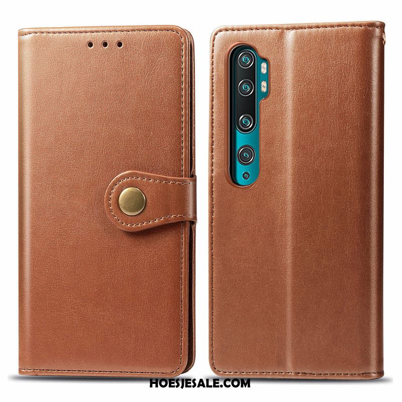 Xiaomi Mi Note 10 Hoesje Effen Kleur Folio Mini Mobiele Telefoon Hoes Online