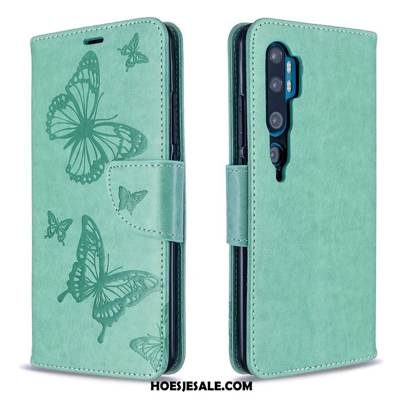 Xiaomi Mi Note 10 Hoesje Hoes Leren Etui Mini Vlinder Folio Sale