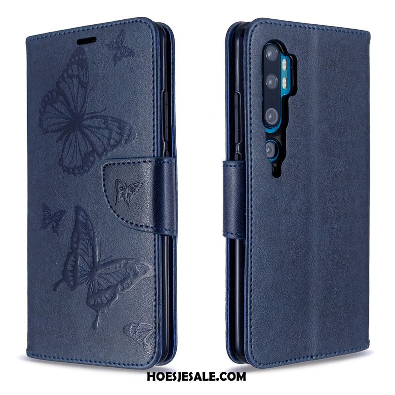 Xiaomi Mi Note 10 Hoesje Hoes Leren Etui Mini Vlinder Folio Sale
