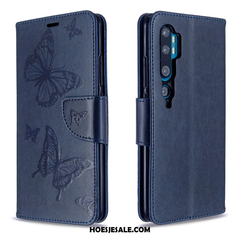 Xiaomi Mi Note 10 Hoesje Hoes Leren Etui Mini Vlinder Folio Sale