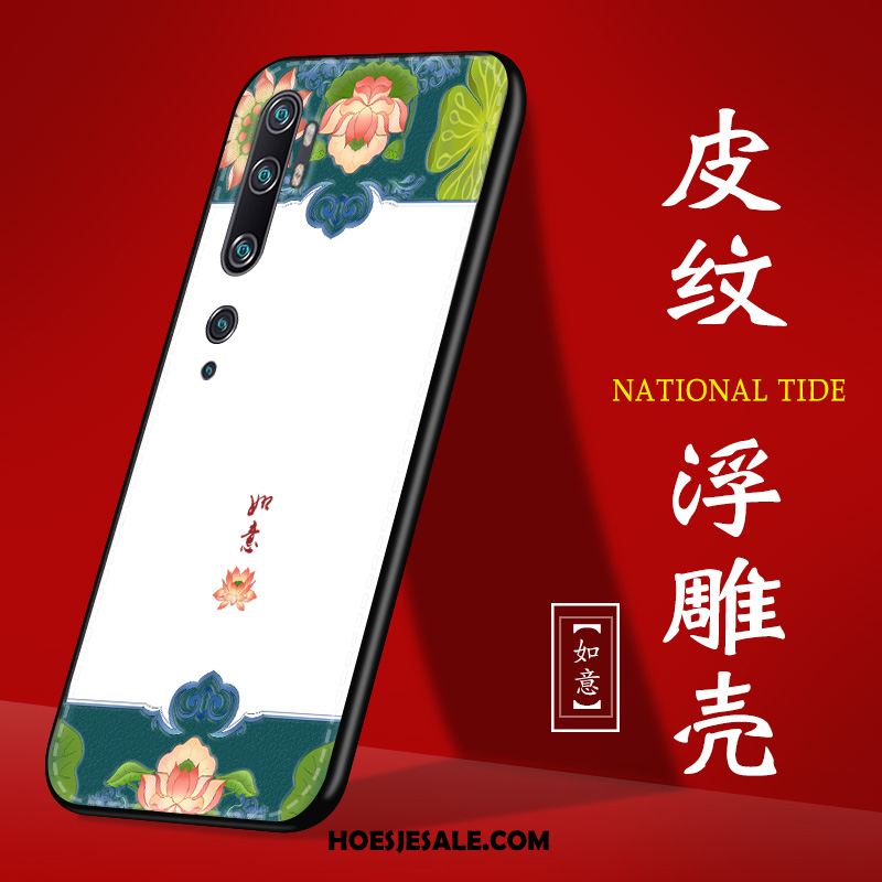 Xiaomi Mi Note 10 Hoesje Leer Anti-fall All Inclusive Trend Reliëf Goedkoop