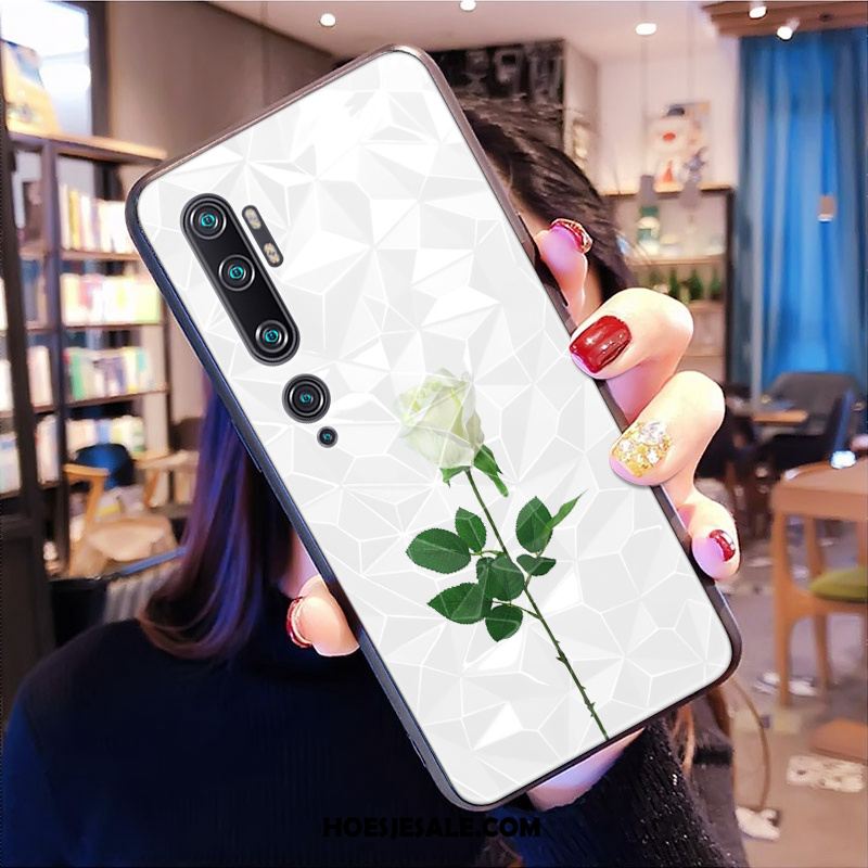 Xiaomi Mi Note 10 Hoesje Ruit Wit All Inclusive Mini Golfpunt Sale