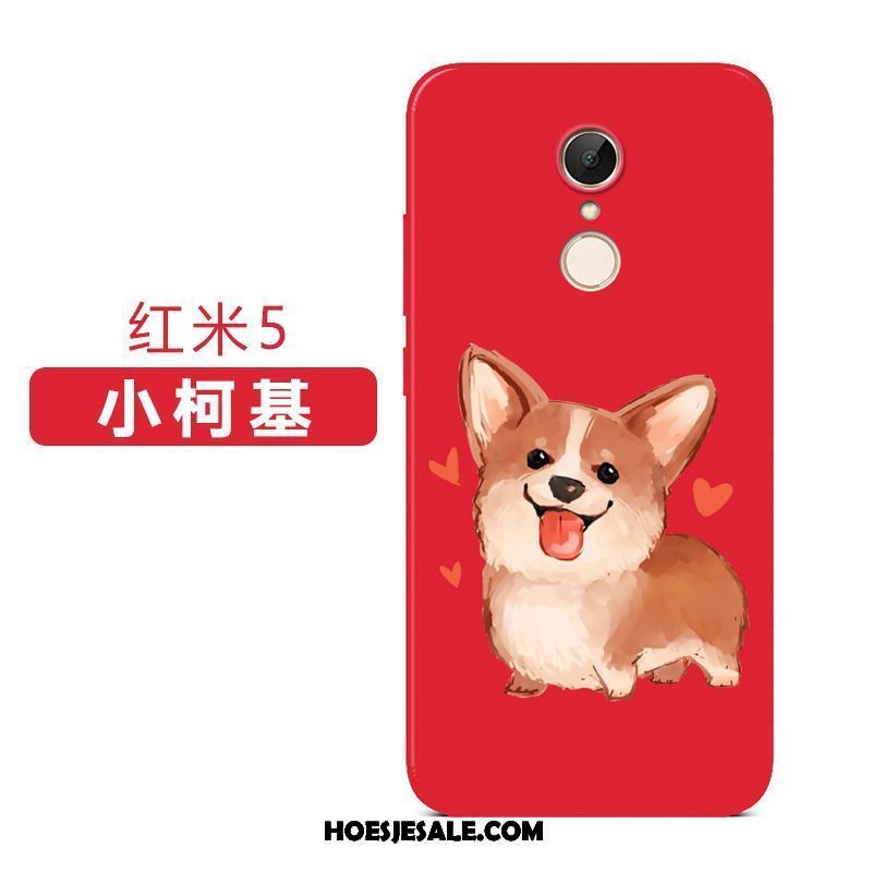 Xiaomi Redmi 5 Hoesje Mobiele Telefoon Hoes Zacht All Inclusive Rood Korting