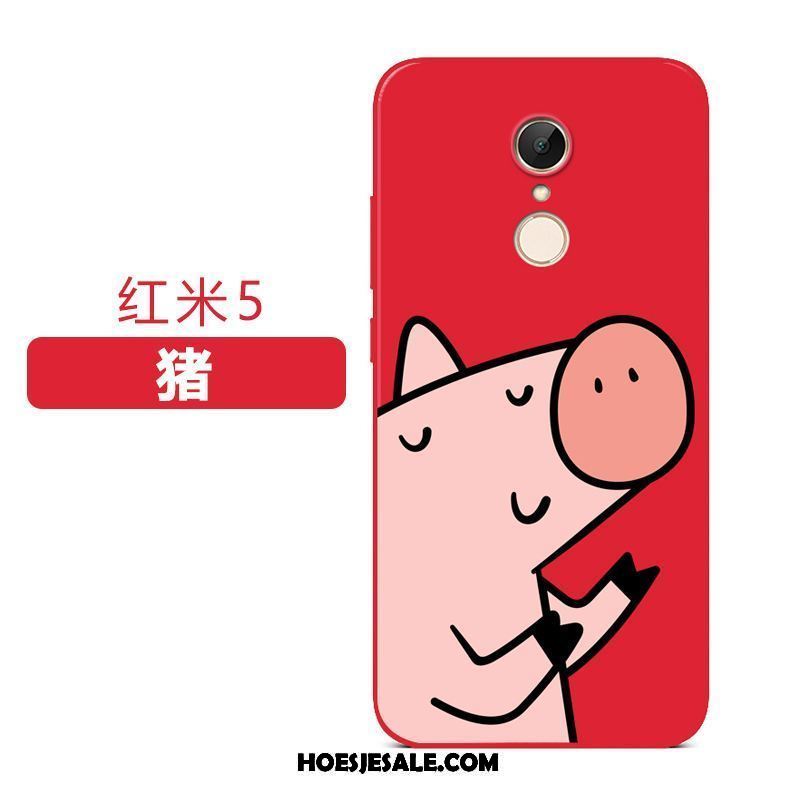 Xiaomi Redmi 5 Hoesje Mobiele Telefoon Hoes Zacht All Inclusive Rood Korting
