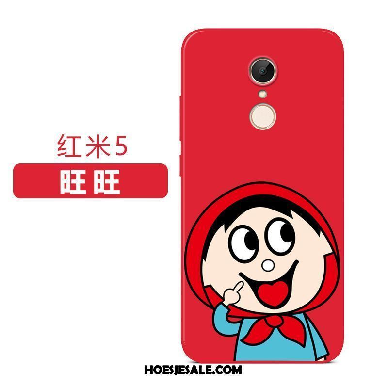 Xiaomi Redmi 5 Hoesje Mobiele Telefoon Hoes Zacht All Inclusive Rood Korting