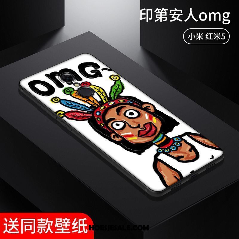 Xiaomi Redmi 5 Hoesje Original Mobiele Telefoon Handbeschilderde Rood Reliëf Korting