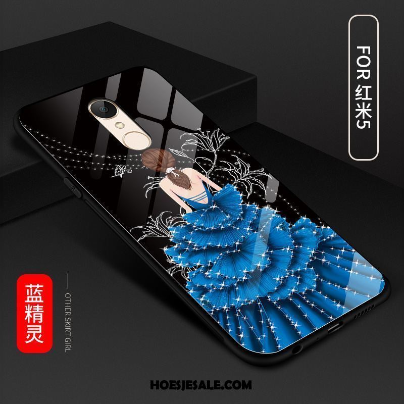 Xiaomi Redmi 5 Hoesje Rood Anti-fall Zwart Eenvoudige Mobiele Telefoon Online