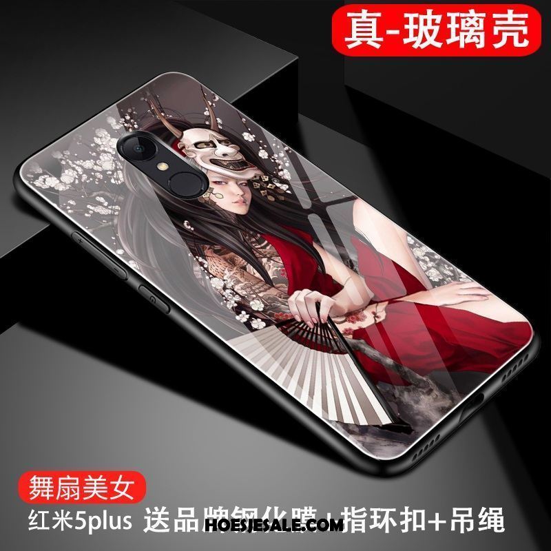 Xiaomi Redmi 5 Hoesje Rood Glas Bescherming Hoes Pu Kopen