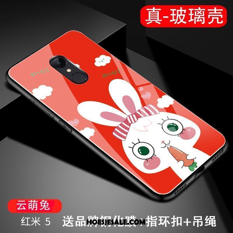 Xiaomi Redmi 5 Hoesje Rood Glas Bescherming Hoes Pu Kopen