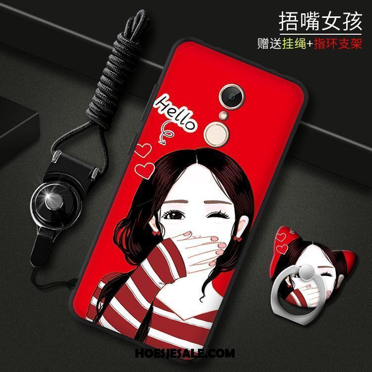 Xiaomi Redmi 5 Hoesje Scheppend Pu Bescherming Hanger Zacht Sale