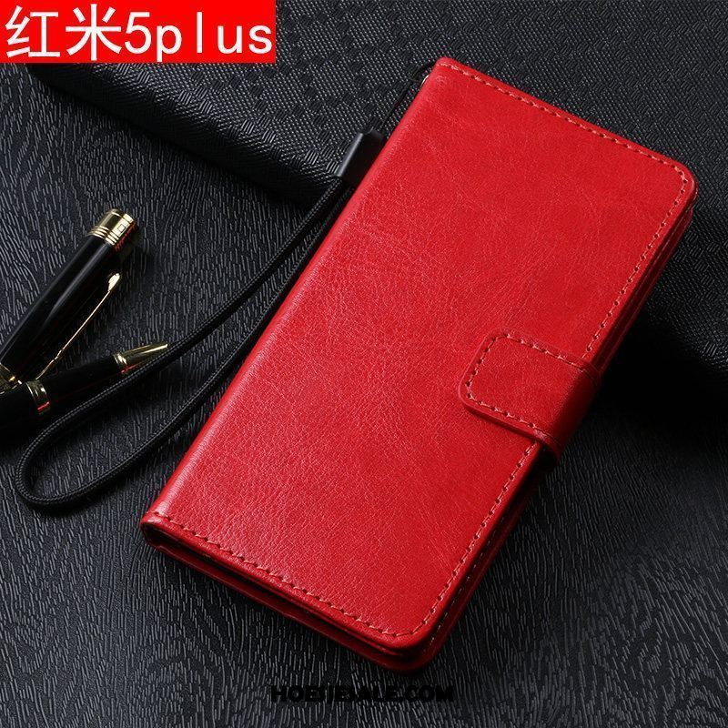 Xiaomi Redmi 5 Plus Hoesje All Inclusive Hoes Leren Etui Folio Mobiele Telefoon Sale