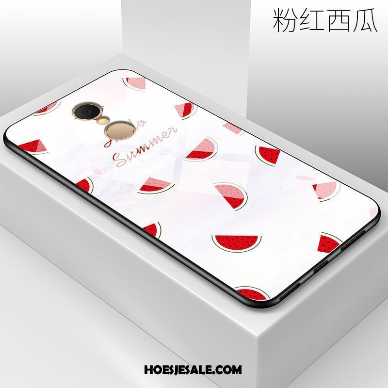 Xiaomi Redmi 5 Plus Hoesje Bescherming Zacht Glas Net Red Anti-fall Sale
