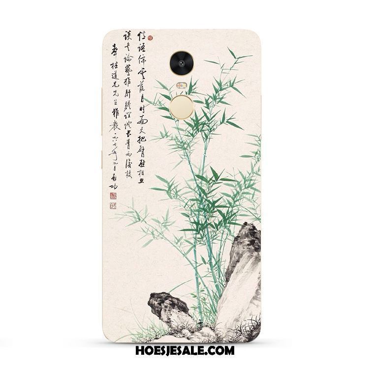 Xiaomi Redmi 5 Plus Hoesje Eenvoudige Anti-fall Bamboe Siliconen Vintage Sale
