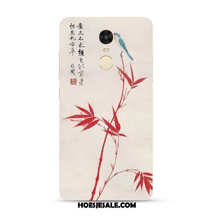 Xiaomi Redmi 5 Plus Hoesje Eenvoudige Anti-fall Bamboe Siliconen Vintage Sale