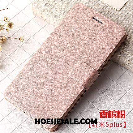 Xiaomi Redmi 5 Plus Hoesje Hoes Folio Anti-fall Roze Nieuw Sale