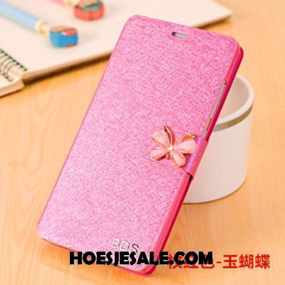 Xiaomi Redmi 5 Plus Hoesje Leren Etui Anti-fall Bescherming Hoge Rood Korting