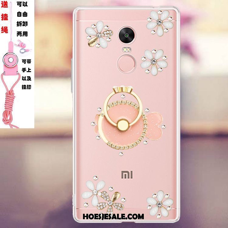 Xiaomi Redmi 5 Plus Hoesje Mobiele Telefoon Mini Anti-fall Goud Met Strass Goedkoop