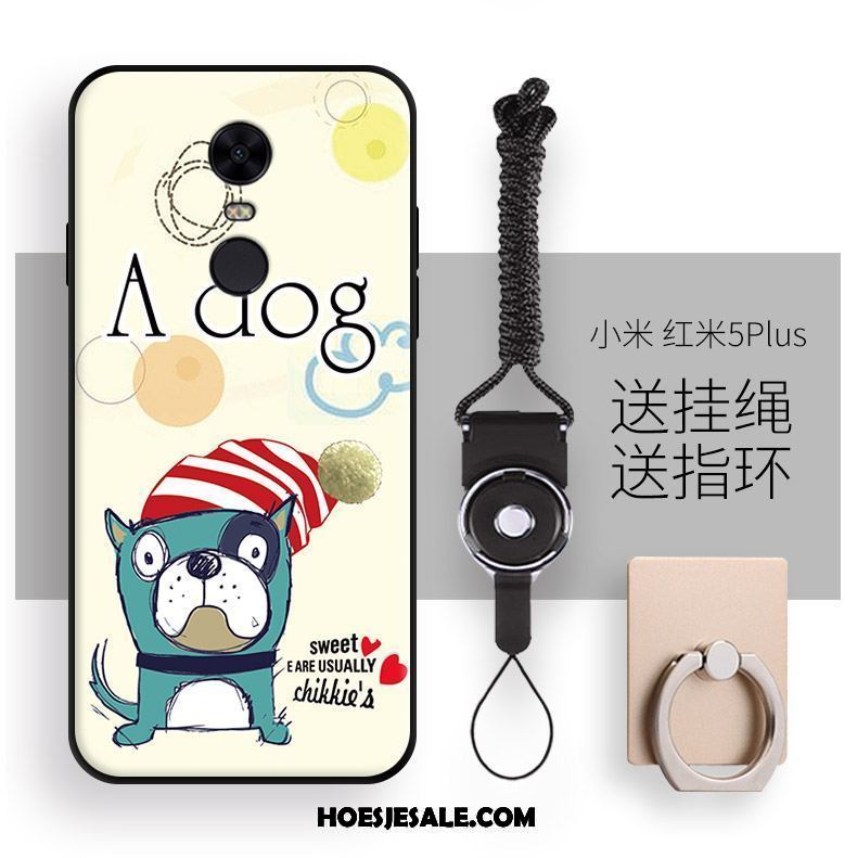 Xiaomi Redmi 5 Plus Hoesje Mooie Geel Zacht Hond Dierlijk Goedkoop