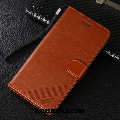 Xiaomi Redmi 5 Plus Hoesje Rood Echt Leer Leren Etui Anti-fall Zacht Online