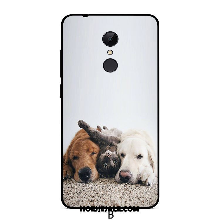 Xiaomi Redmi 5 Plus Hoesje Rood Hond Wit Anti-fall All Inclusive Sale