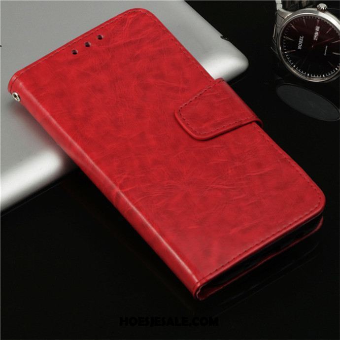 Xiaomi Redmi 6 Hoesje Anti-fall Leren Etui Rood Mobiele Telefoon Bescherming Kopen