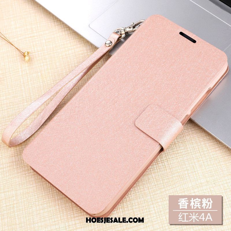 Xiaomi Redmi 6 Hoesje Mini Bescherming Anti-fall Rood Leren Etui Online