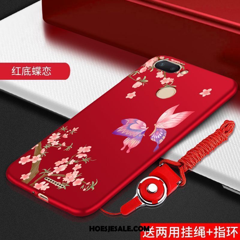 Xiaomi Redmi 6 Hoesje Rood Bescherming Scheppend Mobiele Telefoon Mooie Goedkoop