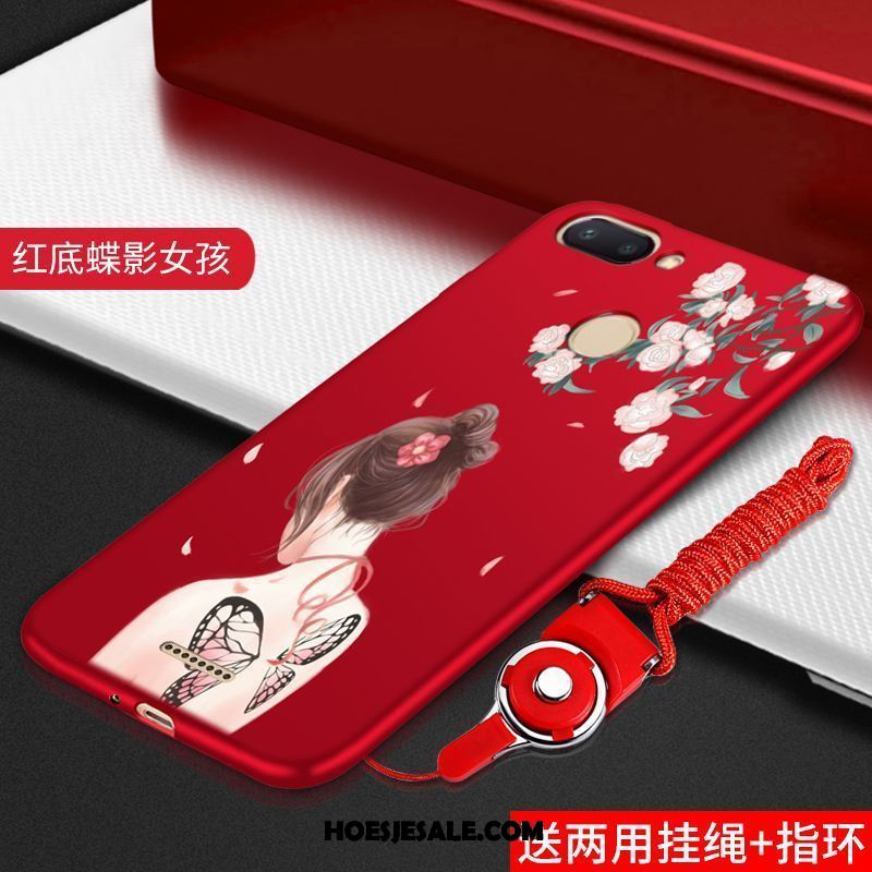 Xiaomi Redmi 6 Hoesje Rood Bescherming Scheppend Mobiele Telefoon Mooie Goedkoop