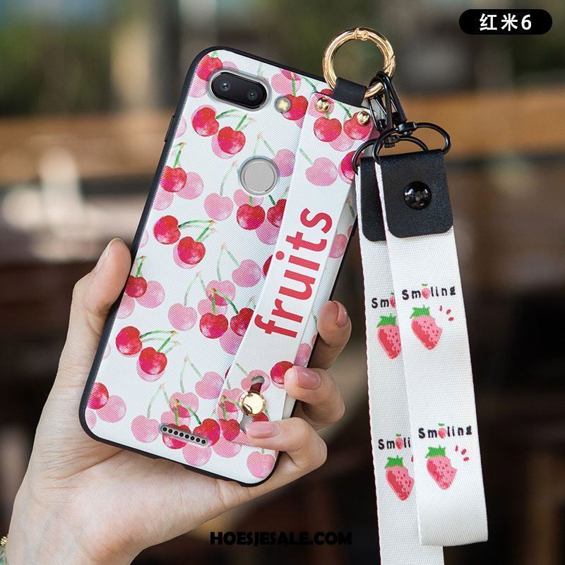 Xiaomi Redmi 6 Hoesje Rood Siliconen Schrobben Hemming Persoonlijk Korting