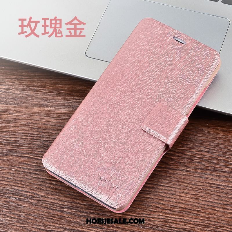 Xiaomi Redmi 6 Hoesje Rood Tempereren Mini Clamshell Leren Etui Sale