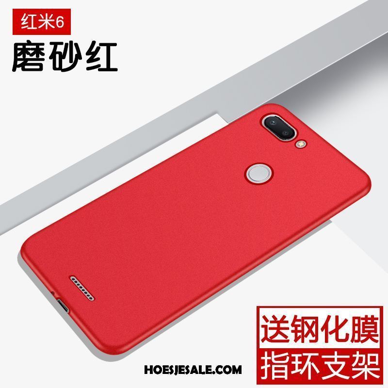 Xiaomi Redmi 6 Hoesje Siliconen Nieuw Mode Rood Mobiele Telefoon Goedkoop