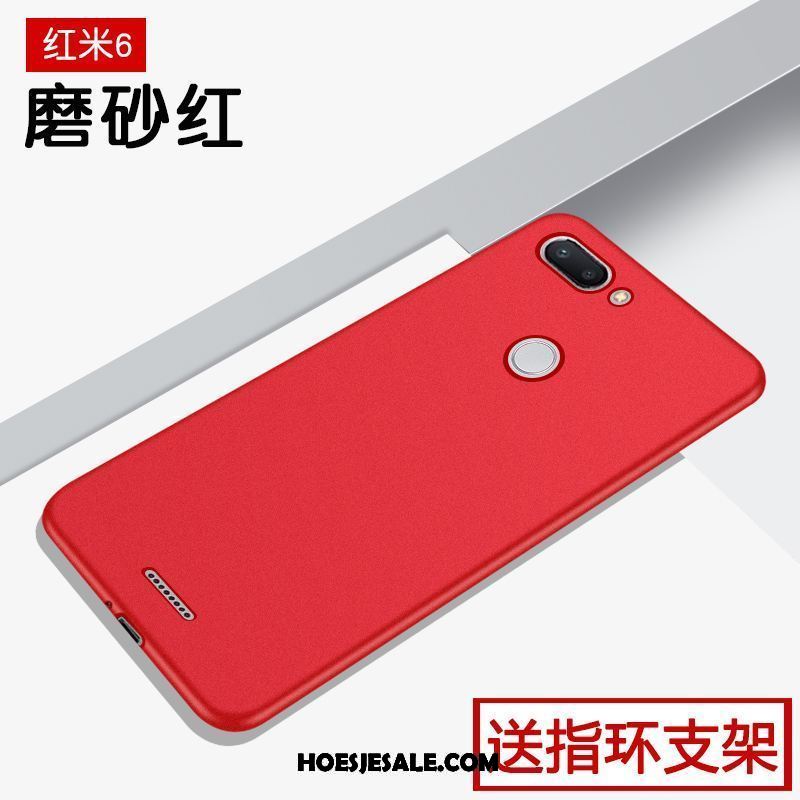 Xiaomi Redmi 6 Hoesje Siliconen Nieuw Mode Rood Mobiele Telefoon Goedkoop